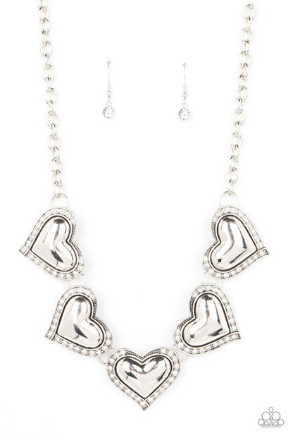 Paparazzi Accessories - Kindred Hearts - White Necklace - Bling by JessieK