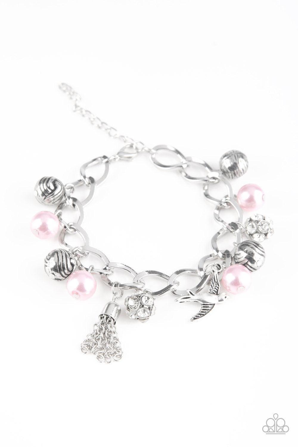 Paparazzi Accessories - Lady Love Dove - Pink Bracelet - Bling by JessieK