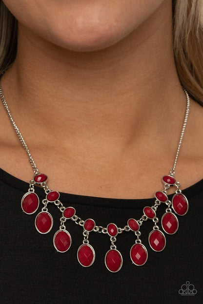 Paparazzi Accessories - Lady Of The Powerhouse - Red Necklace - Bling by JessieK