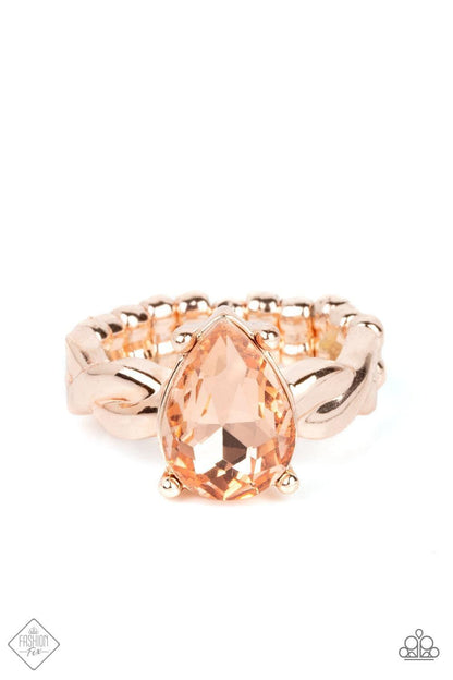 Paparazzi Accessories - Law Of Attraction - Rose Gold Ring - Bling by JessieK