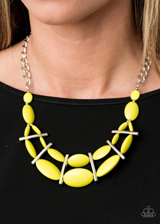 Paparazzi Accessories - Law Of The Jungle - Yellow Necklace - Bling by JessieK