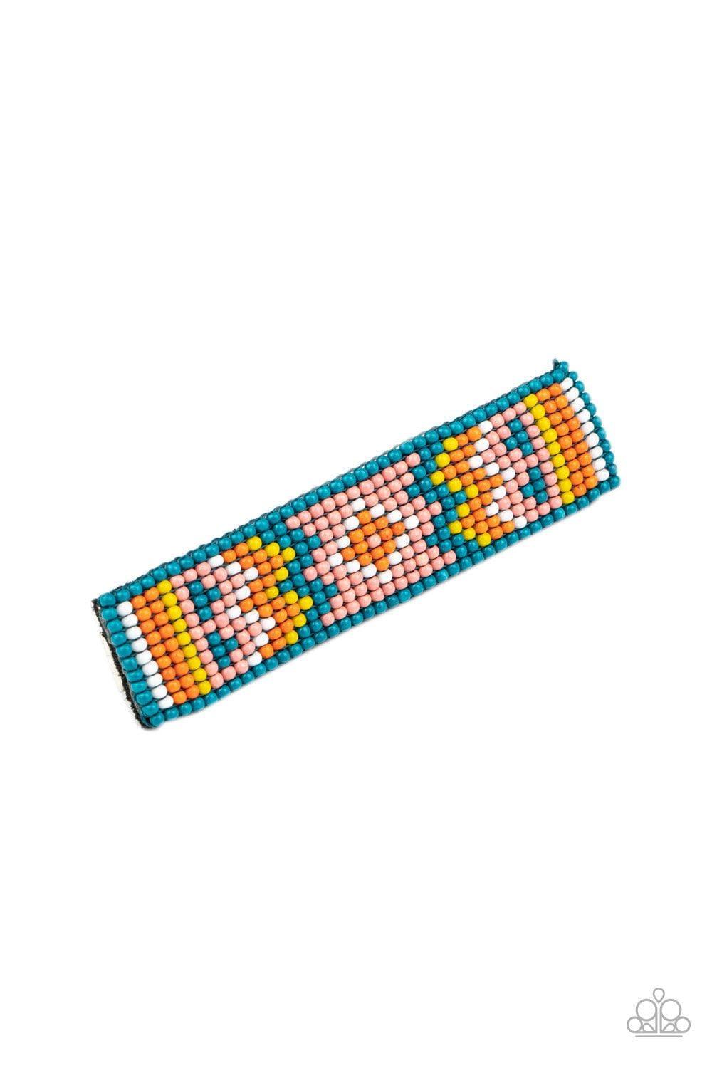Paparazzi Accessories - Lay Of The Desert - Multicolor Hair Clip - Bling by JessieK