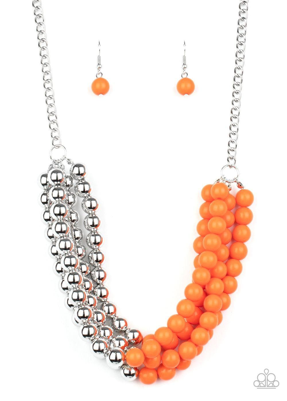 Paparazzi Accessories - Layer After Layer - Orange Necklace - Bling by JessieK
