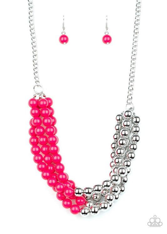 Paparazzi Accessories - Layer After Layer - Pink Necklace - Bling by JessieK