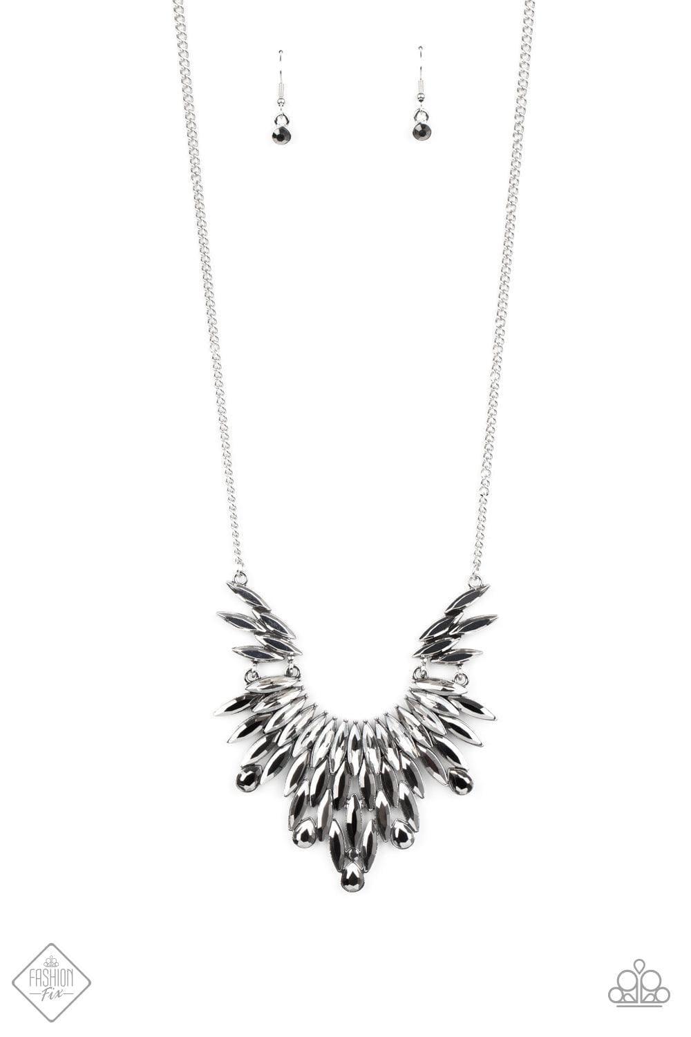 Paparazzi Accessories - Leave It To Luxe - Silver Necklace - Bling by JessieK