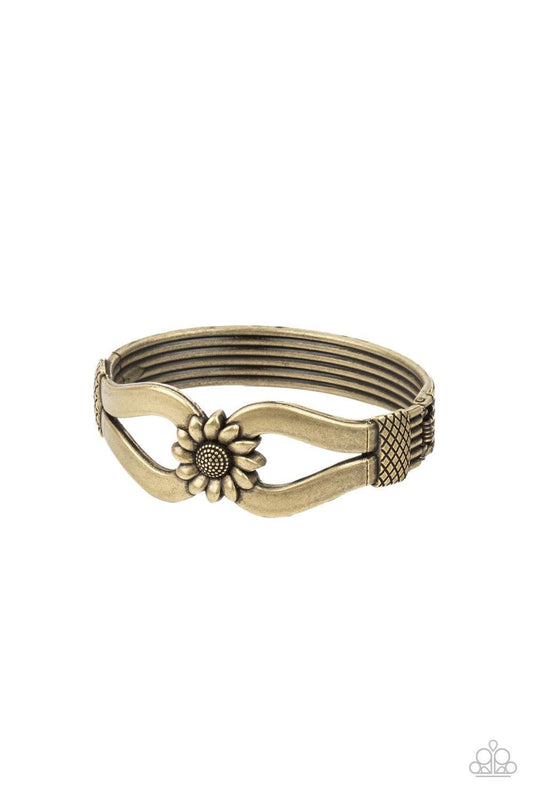 Paparazzi Accessories - Let a Hundred Sunflowers Bloom - Brass Bracelet - Bling by JessieK