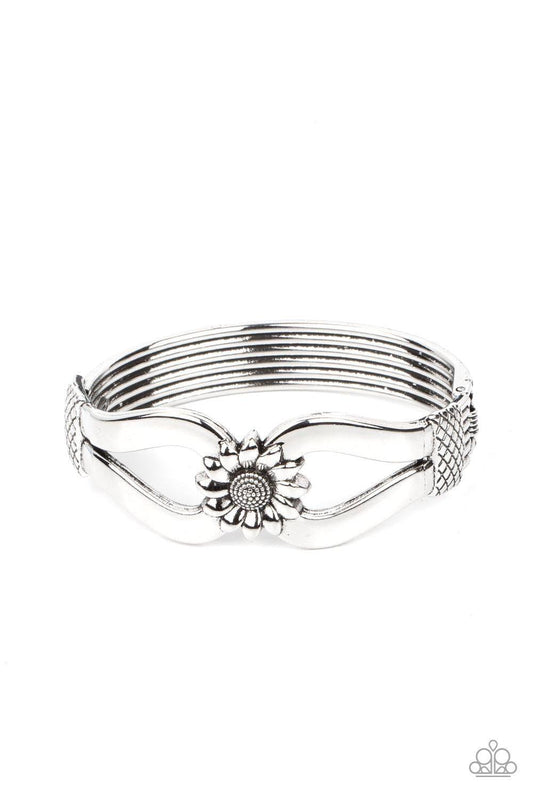 Paparazzi Accessories - Let a Hundred Sunflowers Bloom - Silver Bracelet - Bling by JessieK