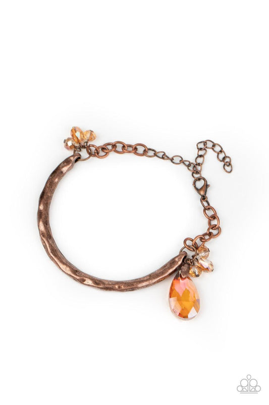 Paparazzi Accessories - Let Yourself Glow - Copper Bracelet - Bling by JessieK