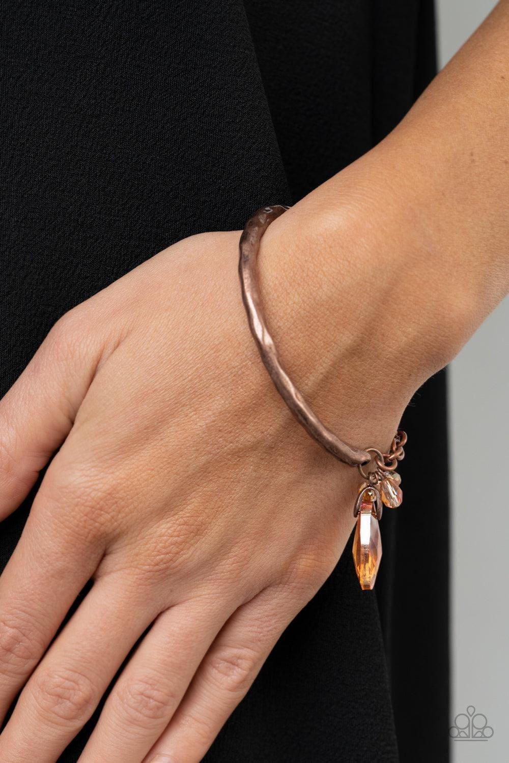 Paparazzi Accessories - Let Yourself Glow - Copper Bracelet - Bling by JessieK
