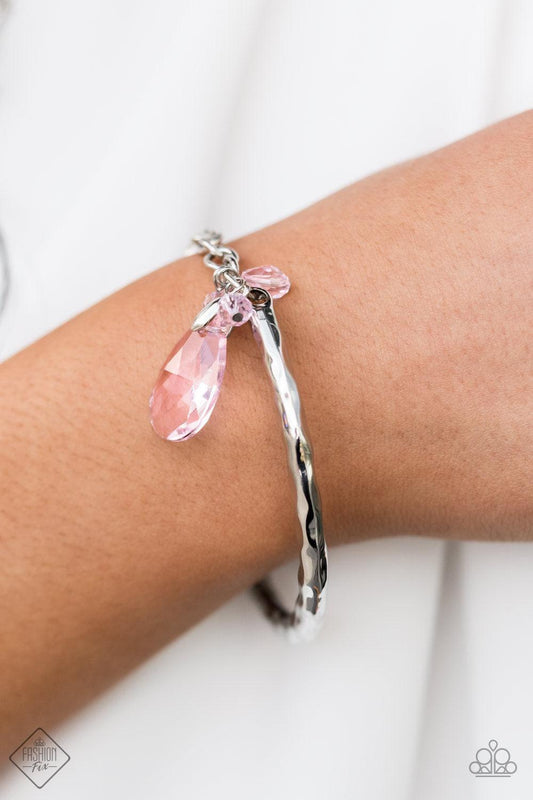 Paparazzi Accessories - Let Yourself Glow - Pink Bracelet - Bling by JessieK