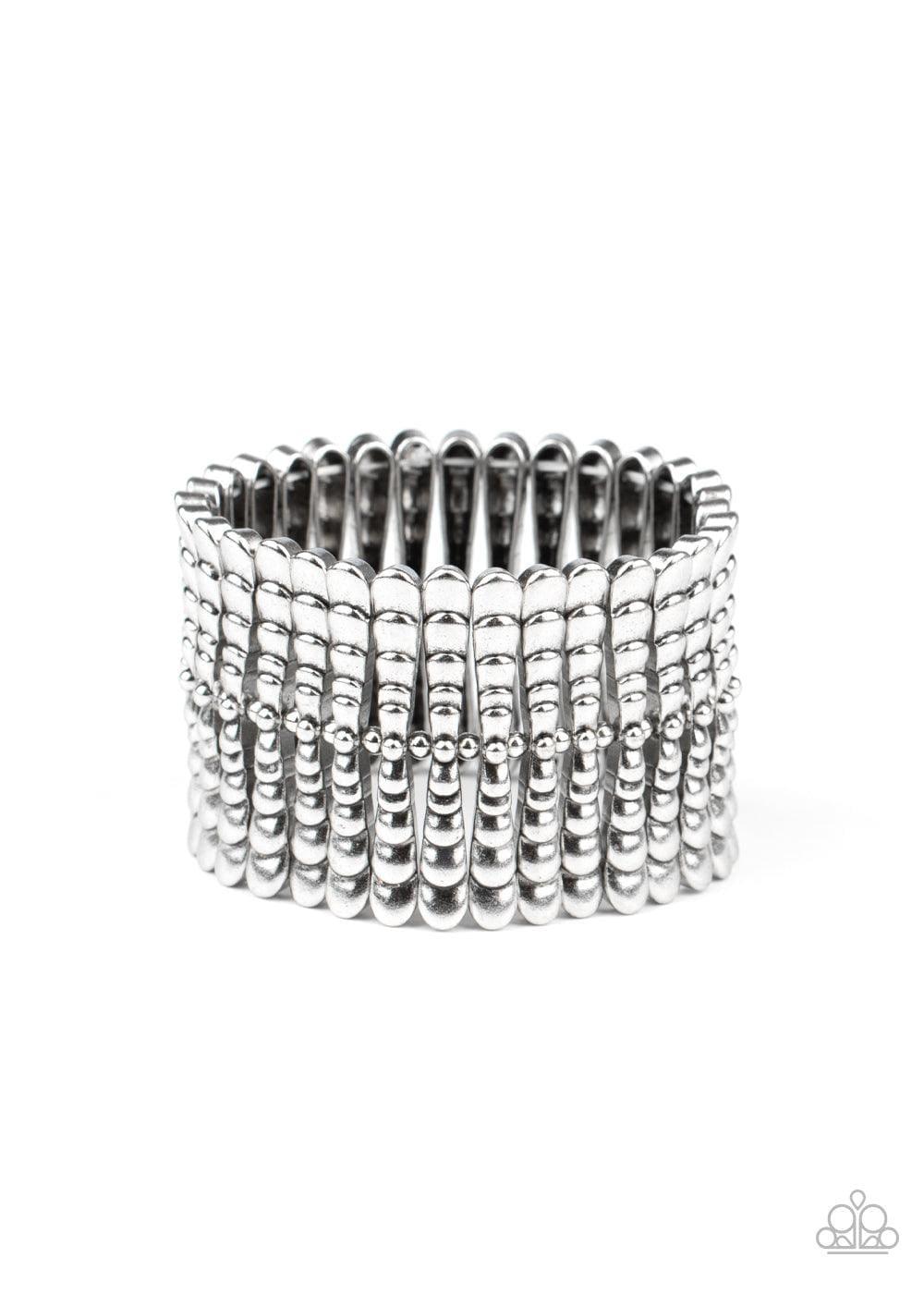 Paparazzi Accessories - Level The Field - Silver Bracelet - Bling by JessieK