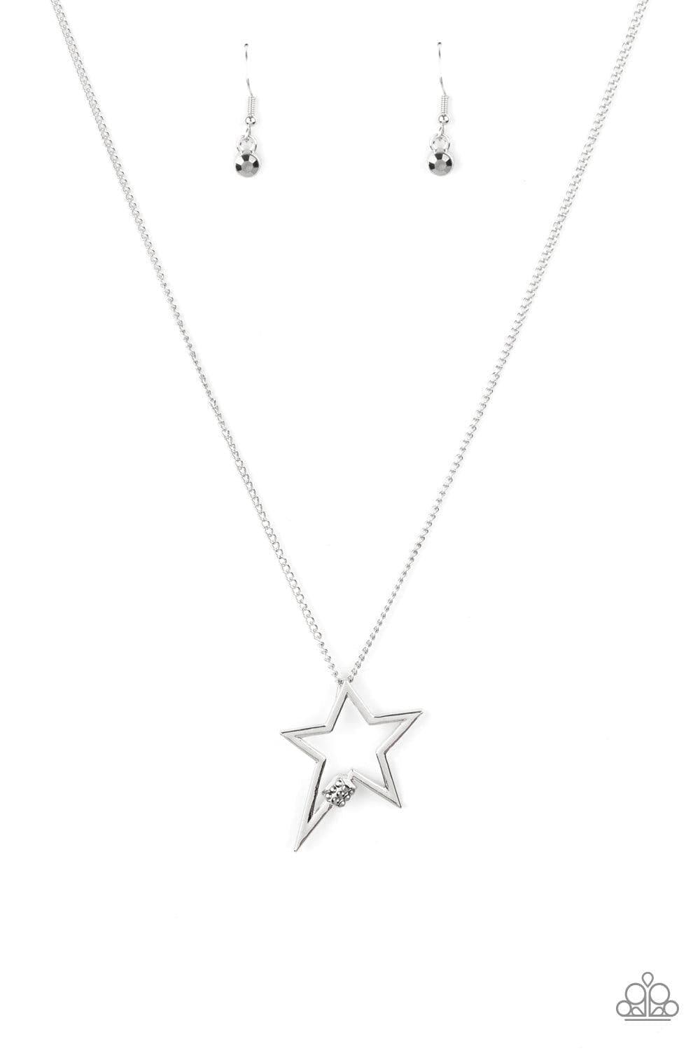 Paparazzi Accessories - Light Up The Sky - Silver Necklace - Bling by JessieK