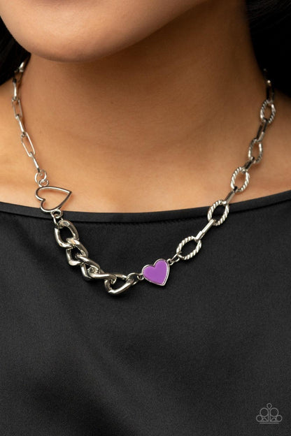Paparazzi Accessories - Little Charmer - Purple Necklace - Bling by JessieK