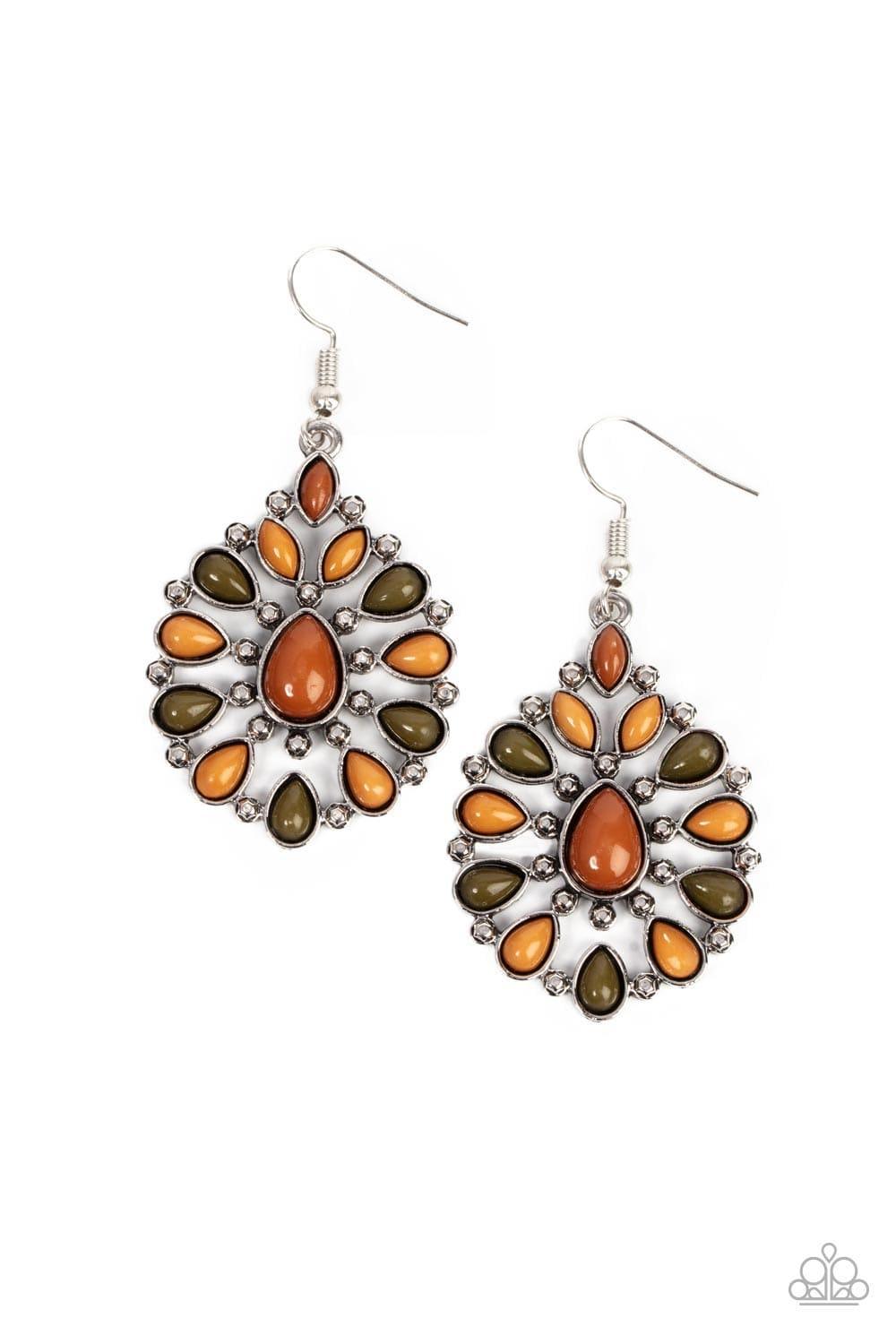 Paparazzi Accessories - Lively Luncheon - Multicolor Earrings - Bling by JessieK