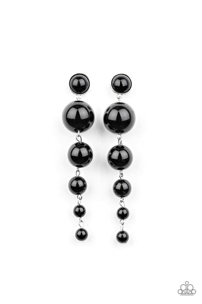 Paparazzi Accessories - Living a Wealthy Lifestyle - Black Earrings - Bling by JessieK