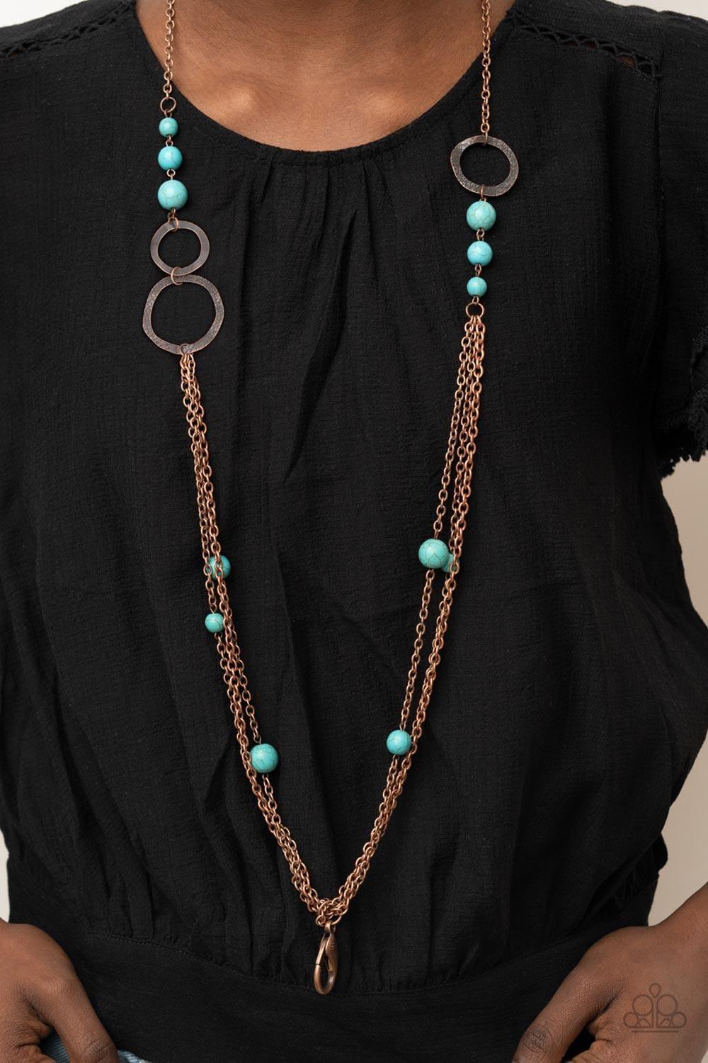 Paparazzi Accessories - Local Charm - Copper Lanyard Necklace - Bling by JessieK