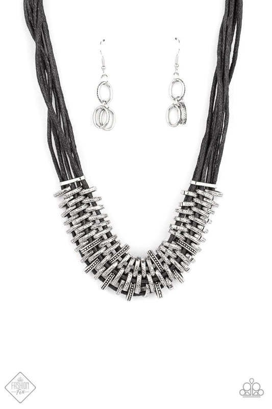 Paparazzi Accessories - Lock, Stock, And Sparkle - Black Necklace - Bling by JessieK
