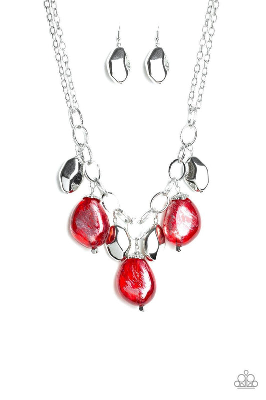 Paparazzi Accessories - Looking Glass Glamorous - Red Necklace - Bling by JessieK