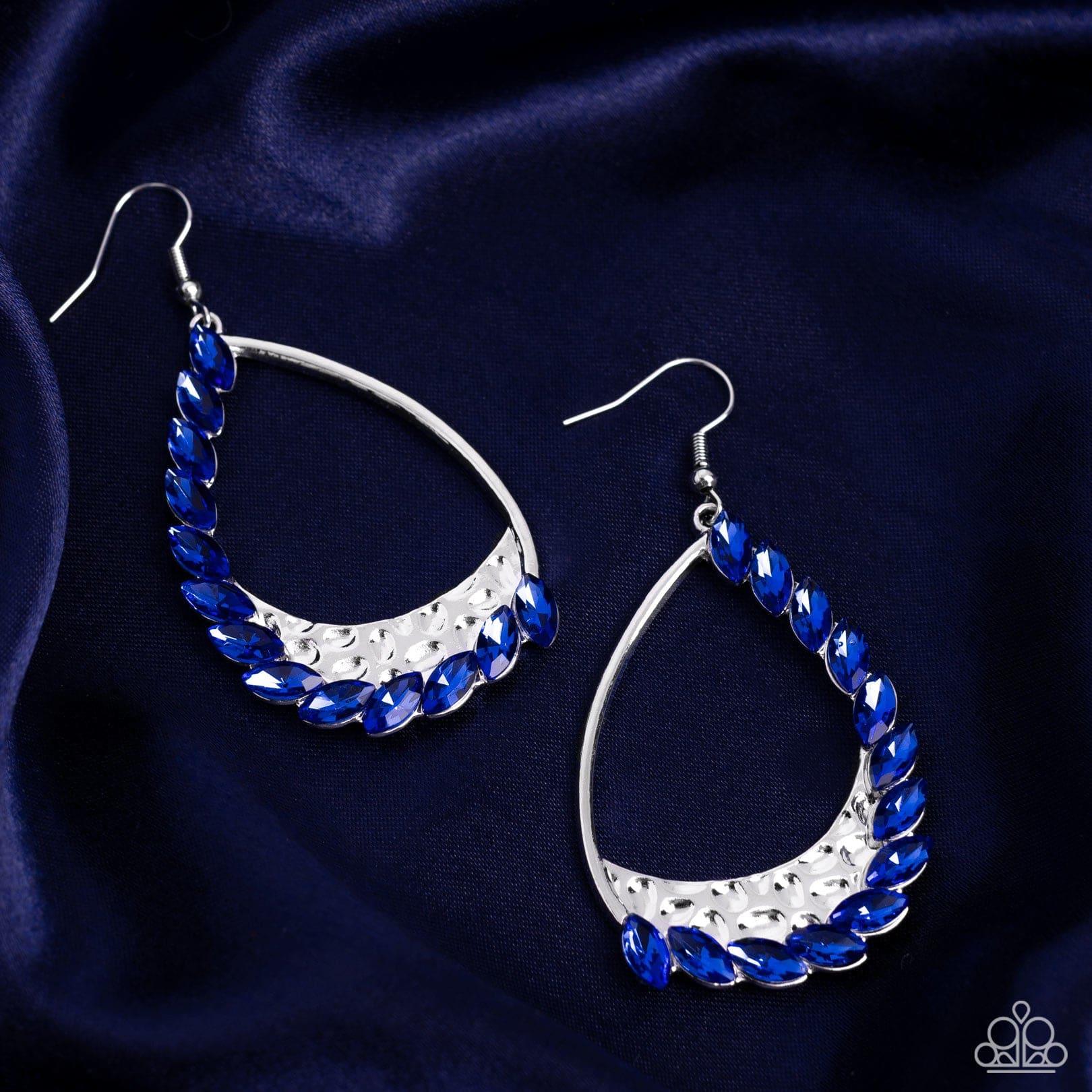 Paparazzi Accessories - Looking Sharp - Blue Earrings - Bling by JessieK
