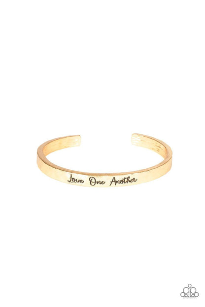 Paparazzi Accessories - Love One Another - Gold Bracelet - Bling by JessieK
