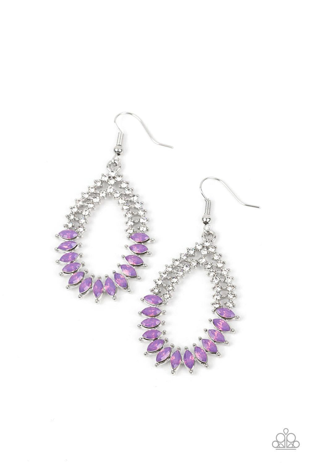 Paparazzi Accessories - Lucid Luster - Purple Earrings - Bling by JessieK
