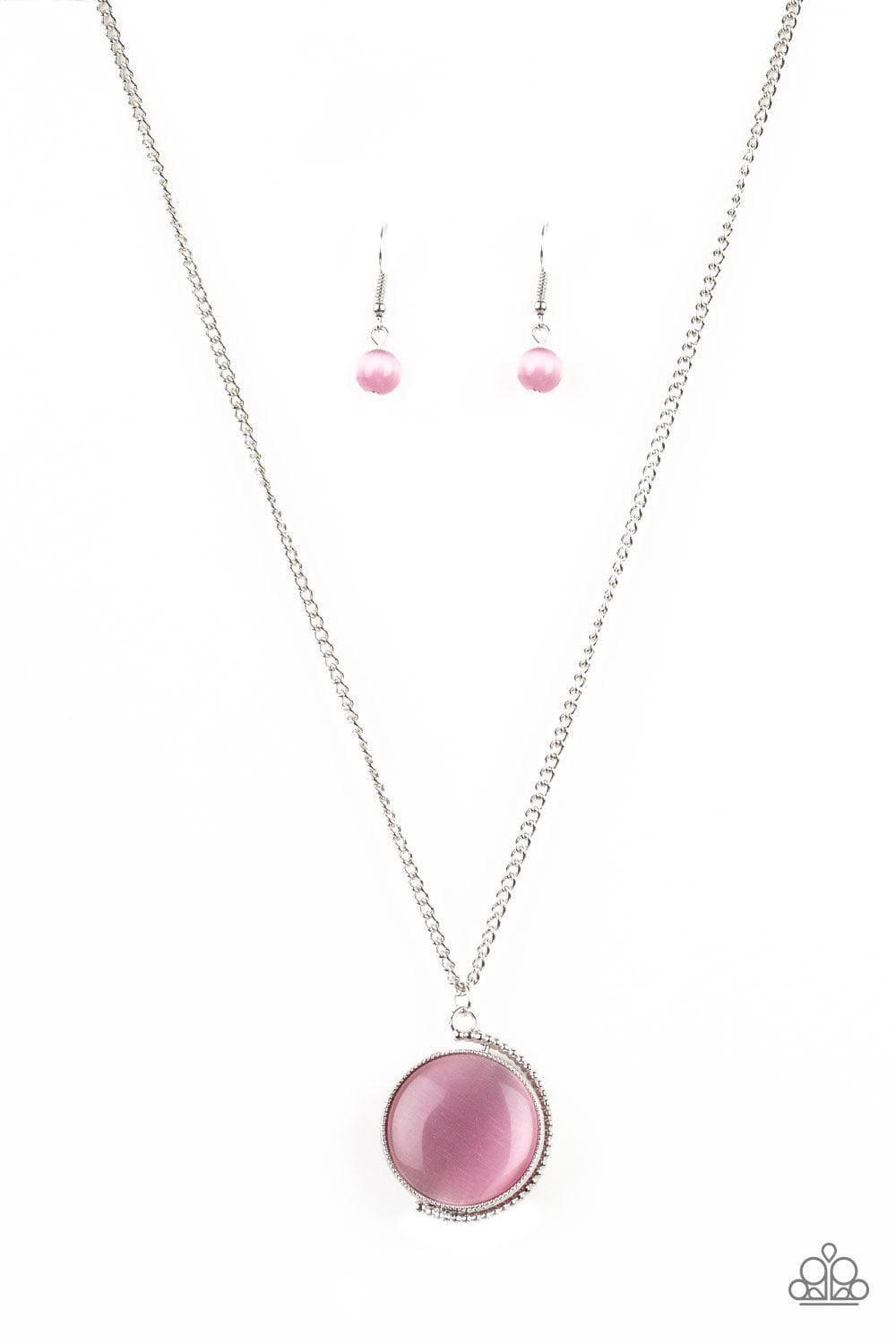 Paparazzi Accessories - Luminous Lagoon - Pink Dainty Necklace - Bling by JessieK