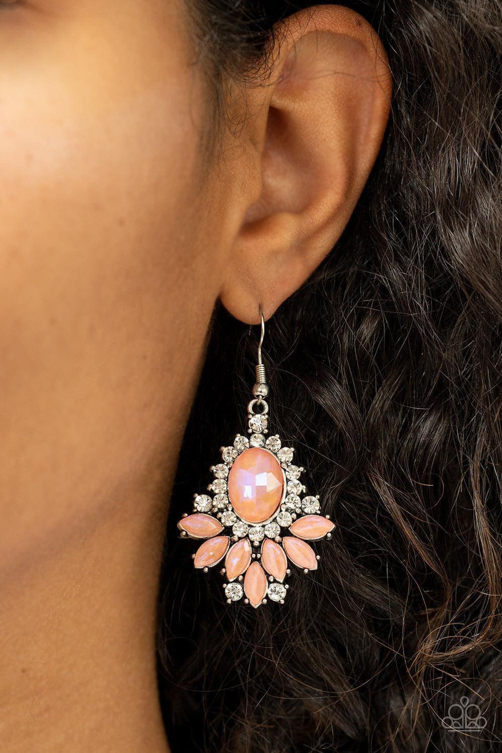 Paparazzi orange earrings deals