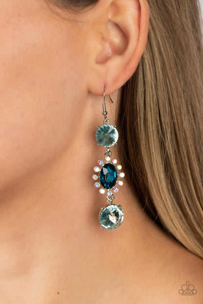 Paparazzi Accessories - Magical Melodrama - Blue Earrings - Bling by JessieK
