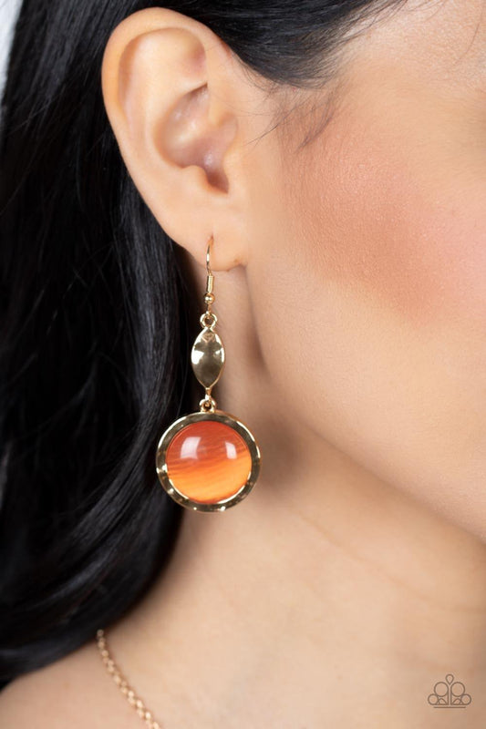 Paparazzi Accessories - Magically Magnificent - Orange Earrings - Bling by JessieK