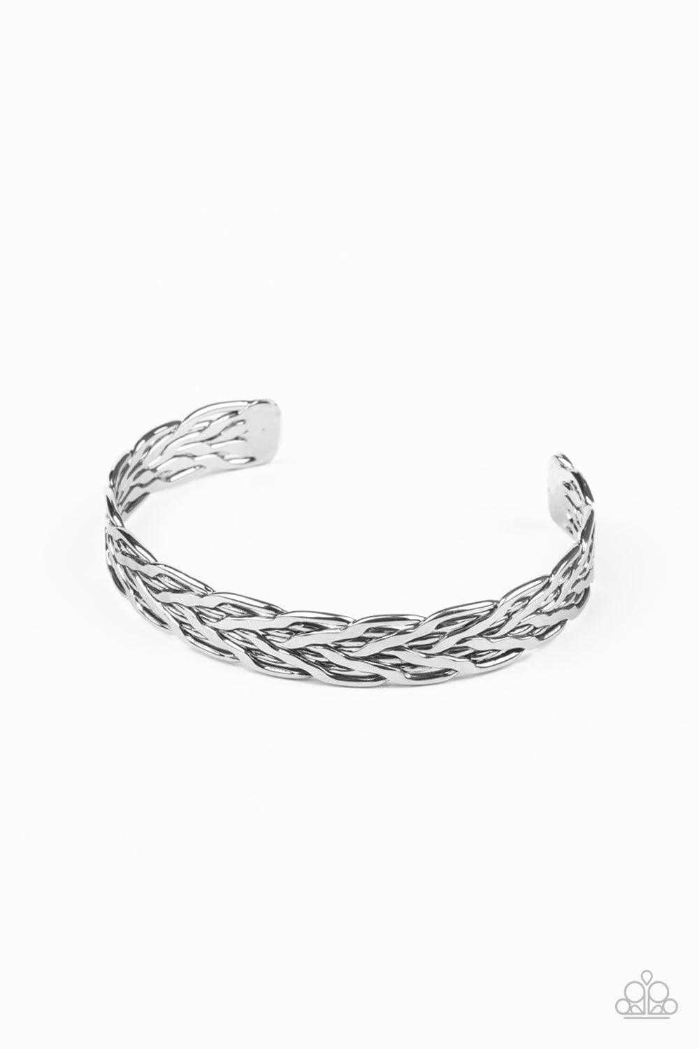 Paparazzi Accessories - Magnetic Maven - Silver Men's Bracelet - Bling by JessieK