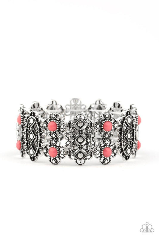 Paparazzi Accessories - Majestic Gardens - Pink Bracelet - Bling by JessieK