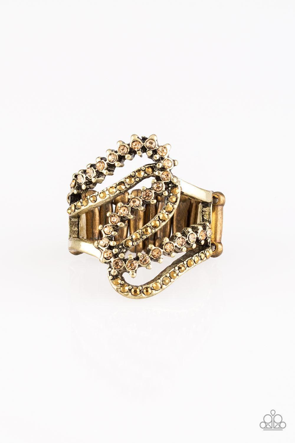 Paparazzi Accessories - Make Waves - Brass Ring - Bling by JessieK