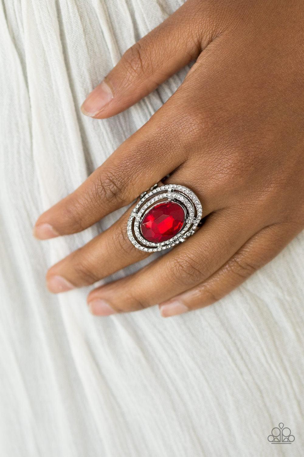 Paparazzi Accessories - Making History - Red Ring - Bling by JessieK