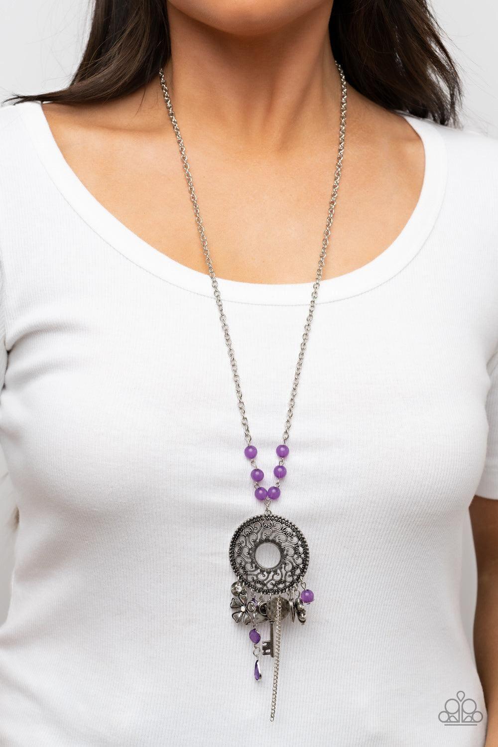 Paparazzi Accessories - Making Memories - Purple Necklace - Bling by JessieK