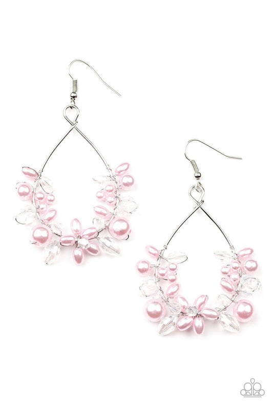 Paparazzi Accessories - Marina Banquet - Pink Earrings - Bling by JessieK