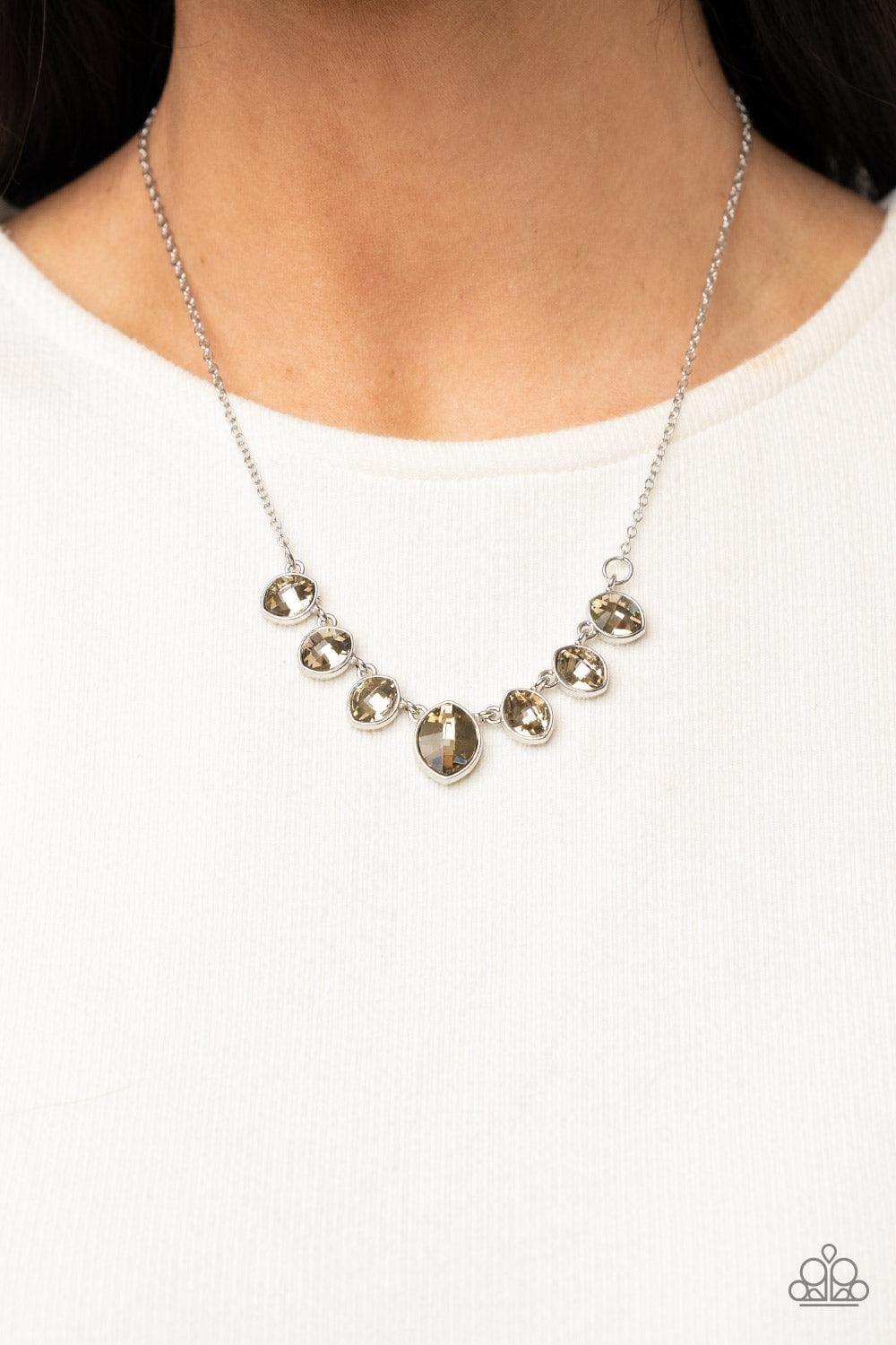 Paparazzi Jewelry Material Girl Glamour Brown Necklace Bling By Jessiek Bling by JessieK
