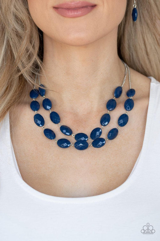 Paparazzi Accessories - Max Volume - Blue Necklace - Bling by JessieK