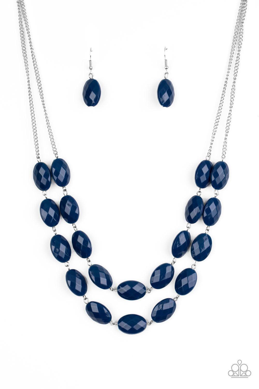 Paparazzi Accessories - Max Volume - Blue Necklace - Bling by JessieK