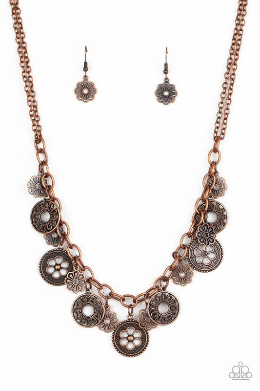 Paparazzi Accessories - Meadow Masquerade - Copper Necklace - Bling by JessieK