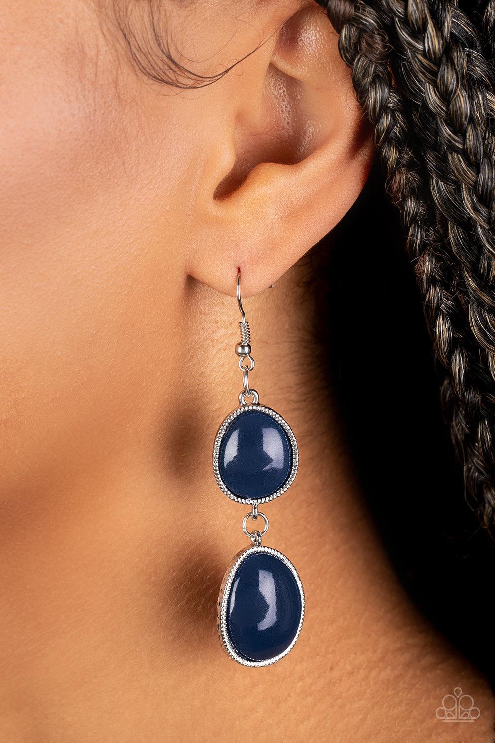 Paparazzi Accessories - Mediterranean Myth - Blue Earrings - Bling by JessieK