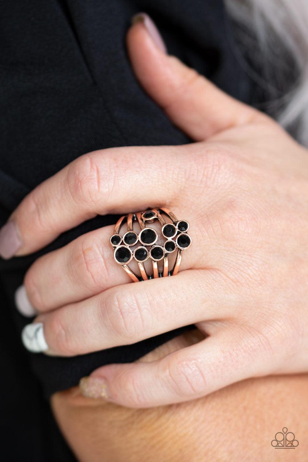 Paparazzi Accessories - Meet In The Middle - Copper Ring - Bling by JessieK