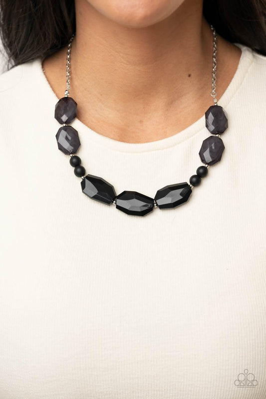 Paparazzi Accessories - Melrose Melody - Black Necklace - Bling by JessieK