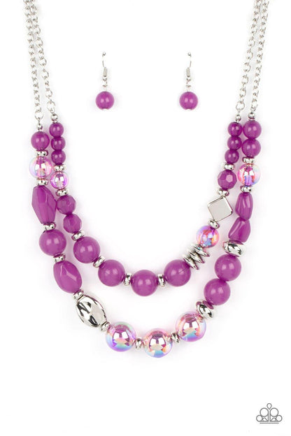 Paparazzi Accessories - Mere Magic - Purple Necklace - Bling by JessieK