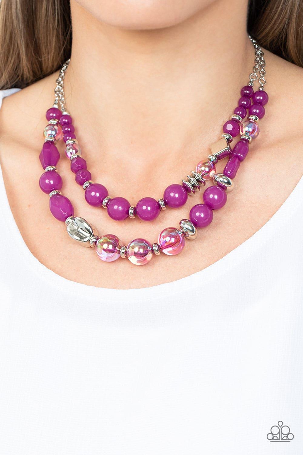 Paparazzi Accessories - Mere Magic - Purple Necklace - Bling by JessieK