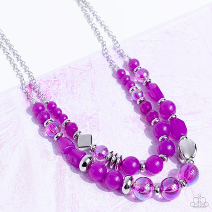 Paparazzi Accessories - Mere Magic - Purple Necklace - Bling by JessieK