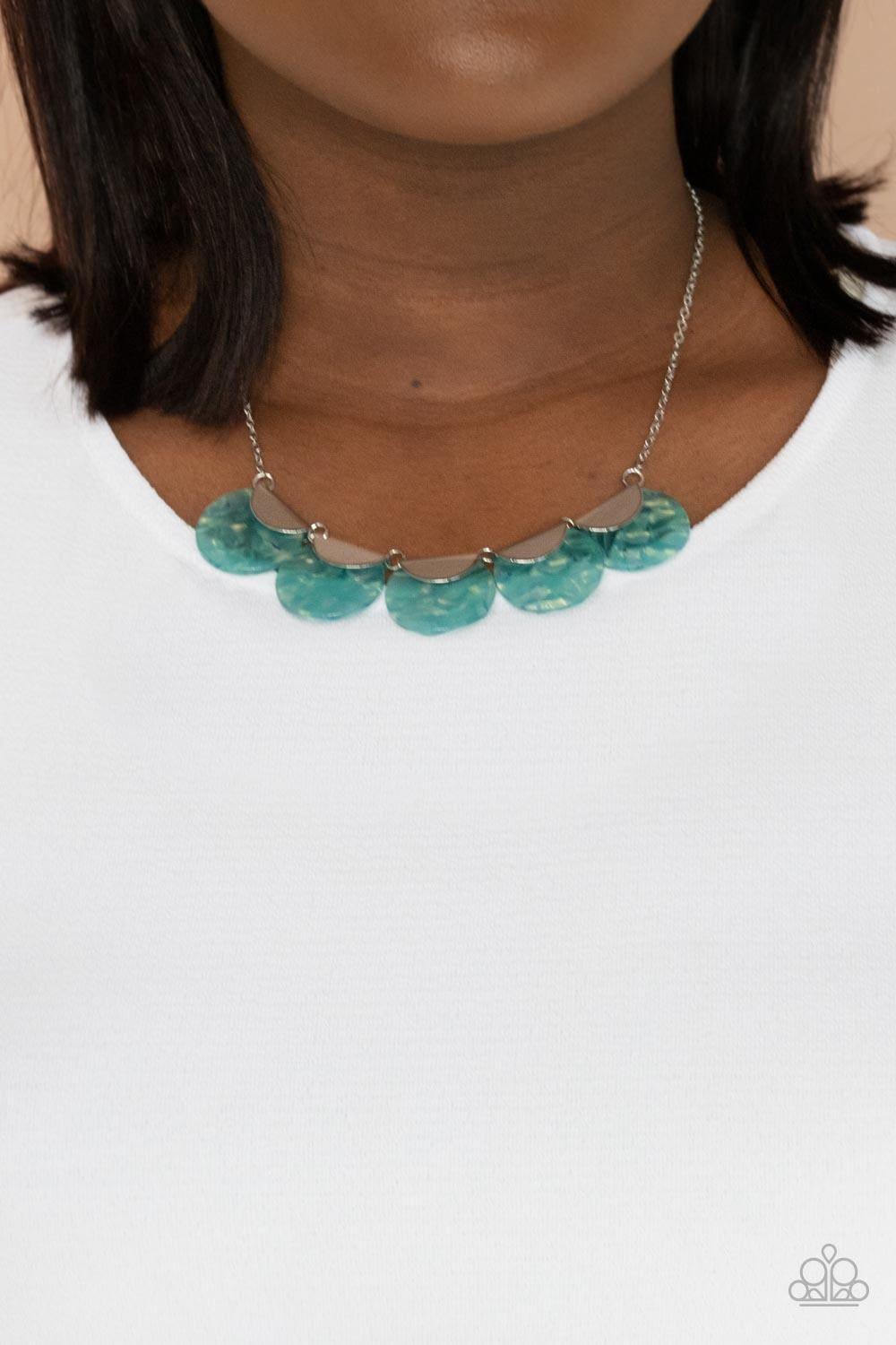 Paparazzi Accessories - Mermaid Oasis - Blue Necklace - Bling by JessieK