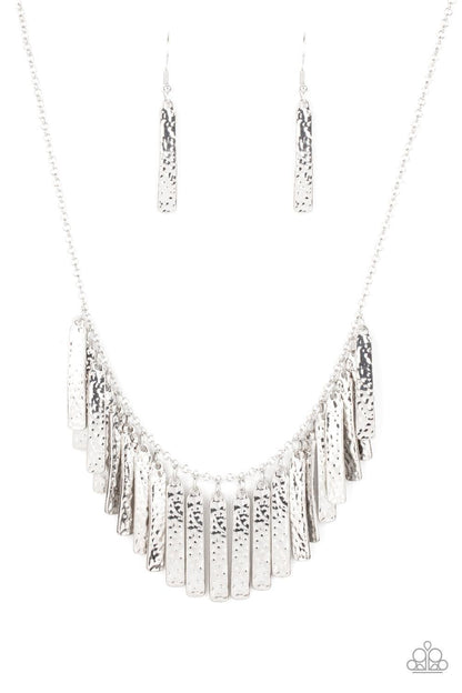 Paparazzi Accessories - Metallic Muse - Silver Necklace - Bling by JessieK