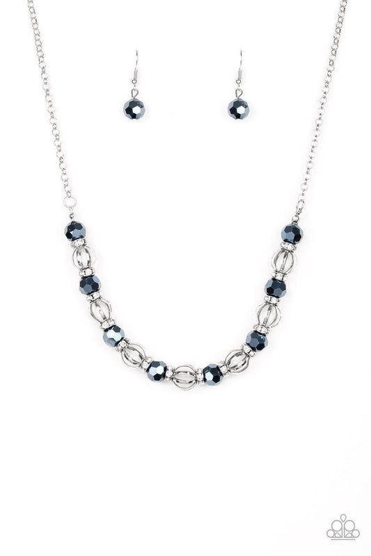 Paparazzi Accessories - Metro Majestic - Blue Necklace - Bling by JessieK