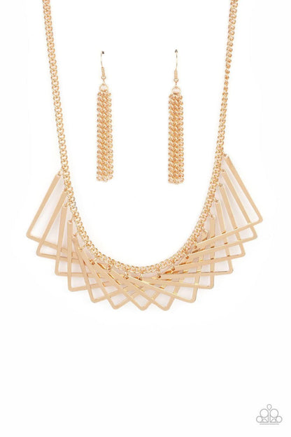 Paparazzi Accessories - Metro Mirage - Gold Necklace - Bling by JessieK