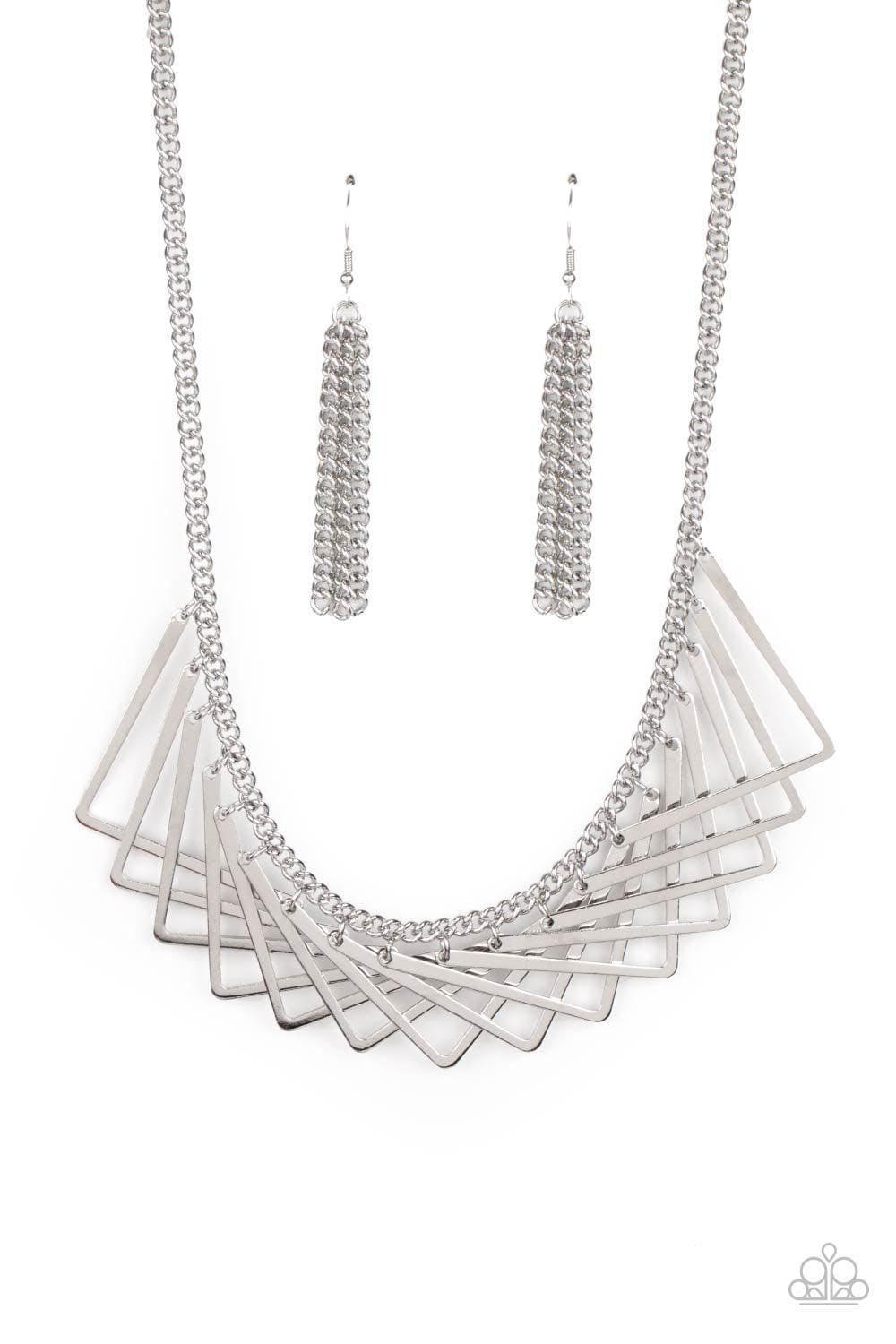 Paparazzi Accessories - Metro Mirage - Silver Necklace - Bling by JessieK